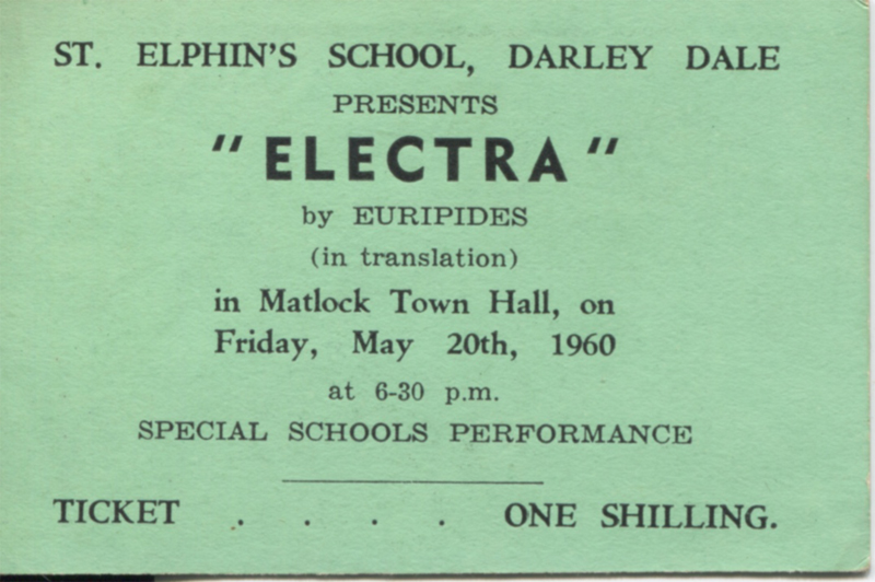 Ticket for 'Electra' by St Elphin's School
